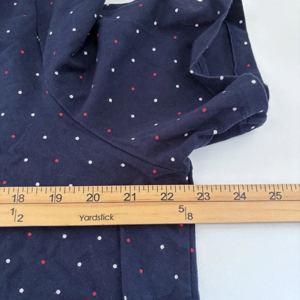 Catherines Womens Suprema Collection Top Size 1X Blue Polka Dot Basics Plus